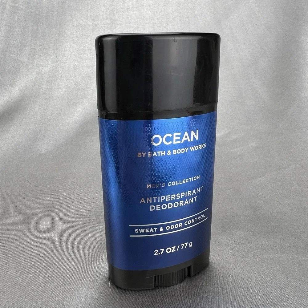 5pc Gift Lot Bath & Body Works Men's Collection Ocean Candle Face Lotion Cream +
